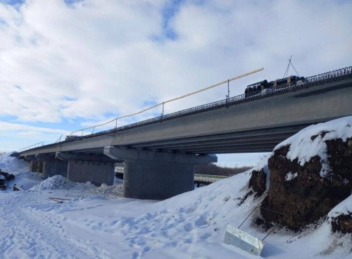Ремонт моста через реку Большой Кинель в Асекеевском районе осуществляется с опережением графика
